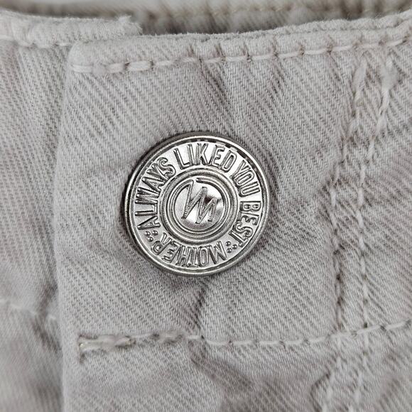 Mother Misfit Crop Ankle Jogger Mid-Rise Pants in Stone Khaki | Women's 26 - Picture 15 of 16